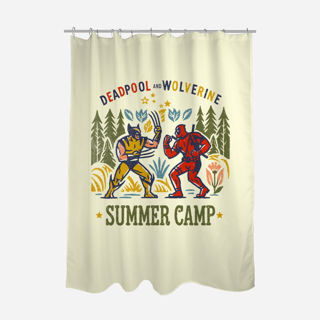Deadpool Vs Wolverine-None-Polyester-Shower Curtain-kharmazero