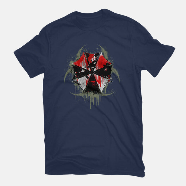 Biohazard Umbrella-Mens-Basic-Tee-rocketman_art