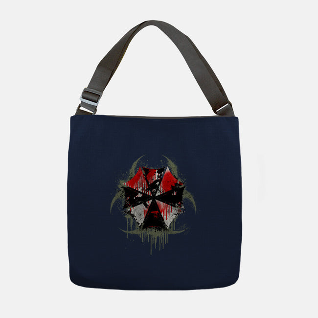 Biohazard Umbrella-None-Adjustable Tote-Bag-rocketman_art