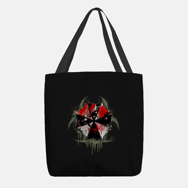 Biohazard Umbrella-None-Basic Tote-Bag-rocketman_art