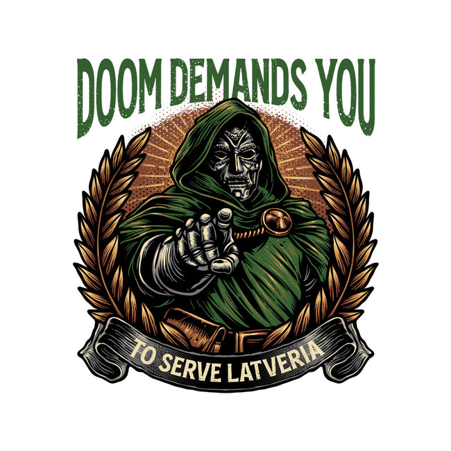 Serve Latveria-Unisex-Basic-Tee-glitchygorilla