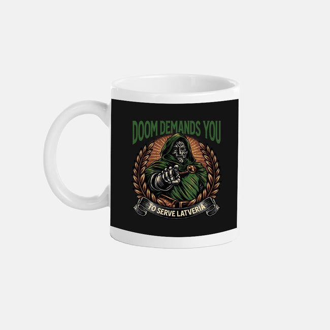 Serve Latveria-None-Mug-Drinkware-glitchygorilla