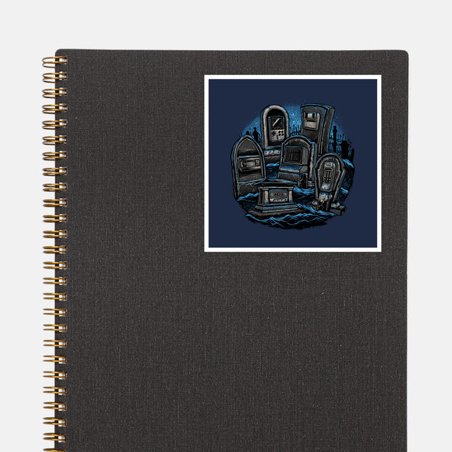 Retro In Peace-None-Glossy-Sticker-glitchygorilla