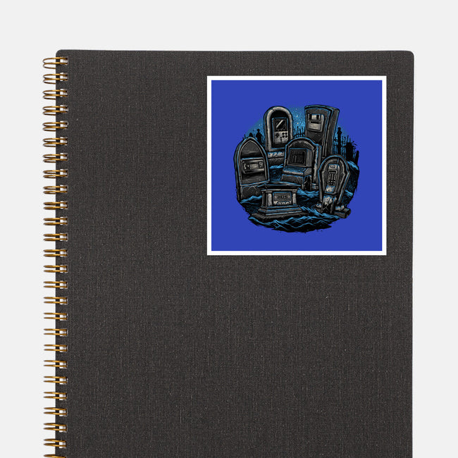 Retro In Peace-None-Glossy-Sticker-glitchygorilla