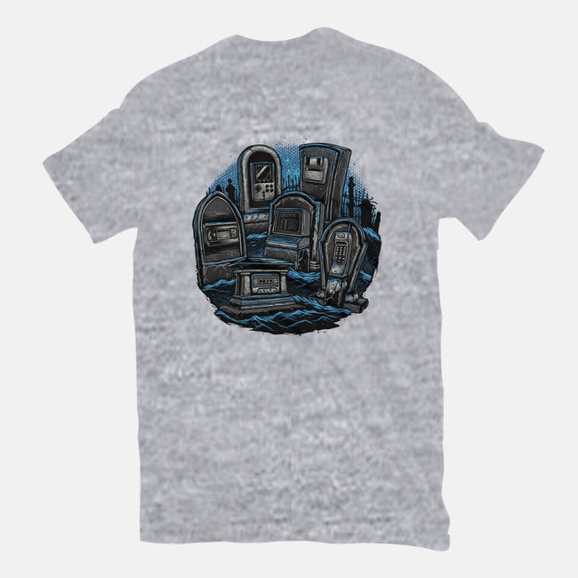 Retro In Peace-Unisex-Basic-Tee-glitchygorilla