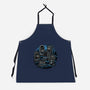 Retro In Peace-Unisex-Kitchen-Apron-glitchygorilla