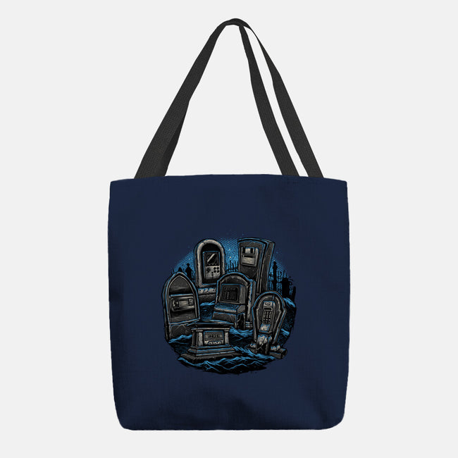 Retro In Peace-None-Basic Tote-Bag-glitchygorilla