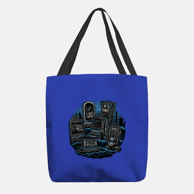 Retro In Peace-None-Basic Tote-Bag-glitchygorilla
