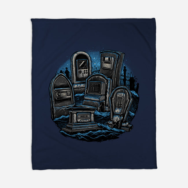 Retro In Peace-None-Fleece-Blanket-glitchygorilla