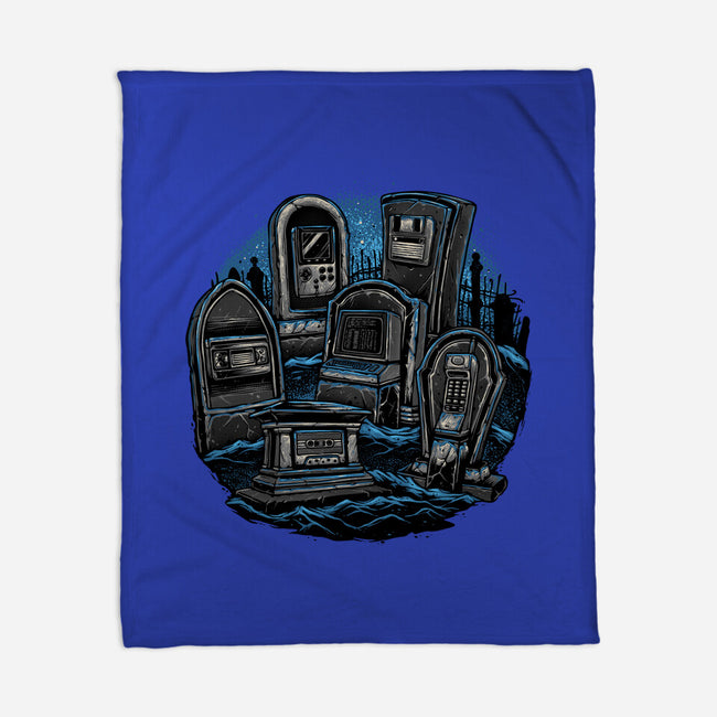 Retro In Peace-None-Fleece-Blanket-glitchygorilla