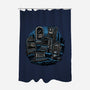 Retro In Peace-None-Polyester-Shower Curtain-glitchygorilla