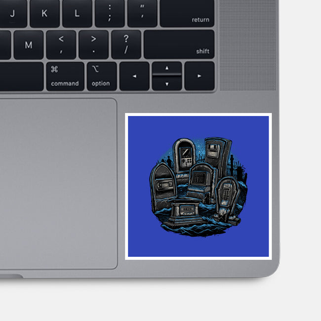 Retro In Peace-None-Glossy-Sticker-glitchygorilla