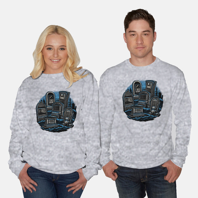 Retro In Peace-Unisex-Crew Neck-Sweatshirt-glitchygorilla