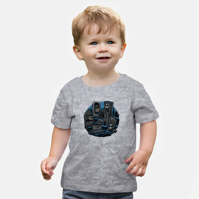 Retro In Peace-Baby-Basic-Tee-glitchygorilla