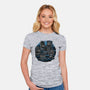 Retro In Peace-Womens-Fitted-Tee-glitchygorilla