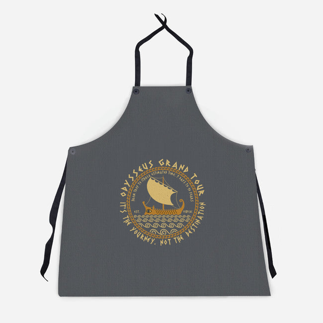 Odysseus Grand Tour-Unisex-Kitchen-Apron-erion_designs