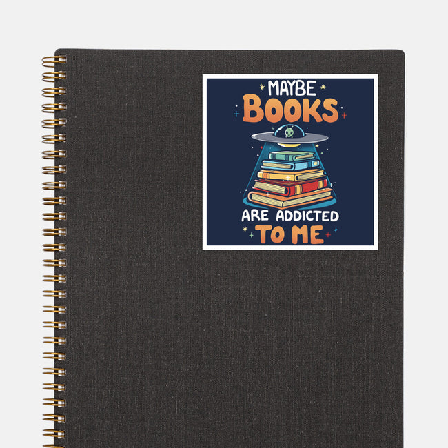 Books Addicted-None-Glossy-Sticker-Vallina84