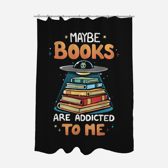Books Addicted-None-Polyester-Shower Curtain-Vallina84