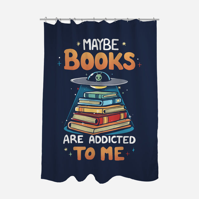 Books Addicted-None-Polyester-Shower Curtain-Vallina84