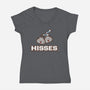Hisses-Womens-V-Neck-Tee-krisren28
