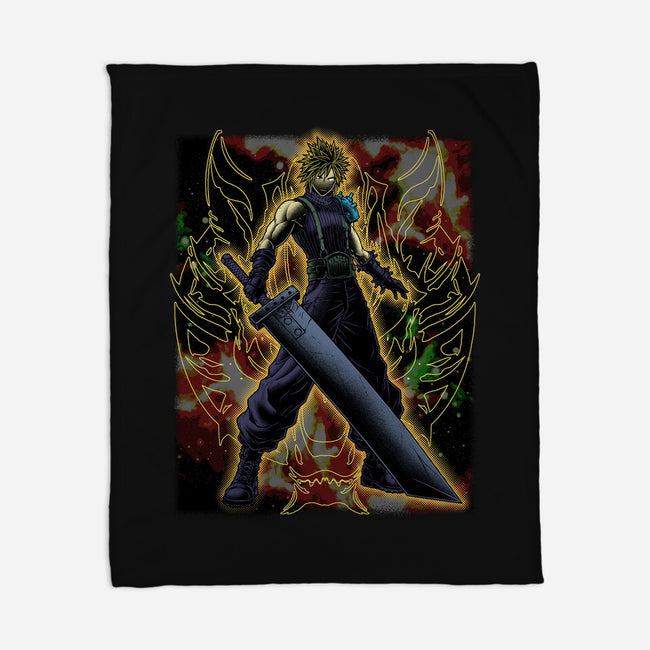 Strife Warrior Shadow Nebula-None-Fleece-Blanket-Astrobot Invention