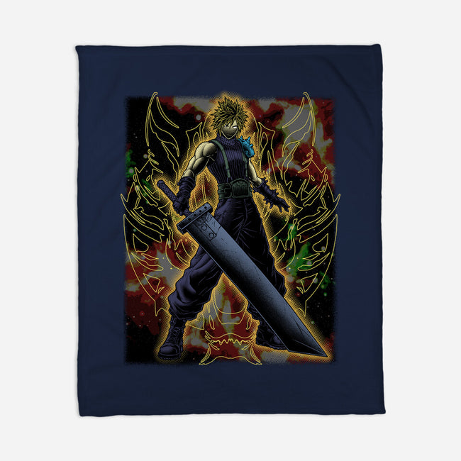 Strife Warrior Shadow Nebula-None-Fleece-Blanket-Astrobot Invention