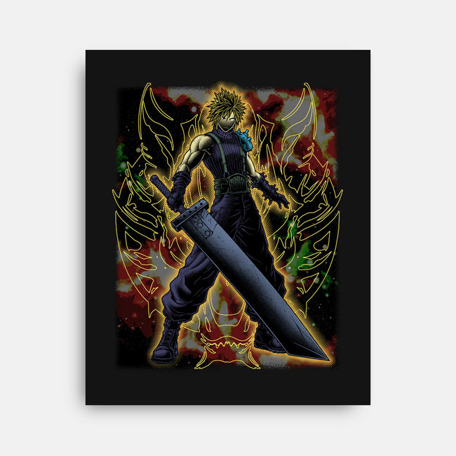 Strife Warrior Shadow Nebula-None-Stretched-Canvas-Astrobot Invention