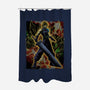 Strife Warrior Shadow Nebula-None-Polyester-Shower Curtain-Astrobot Invention
