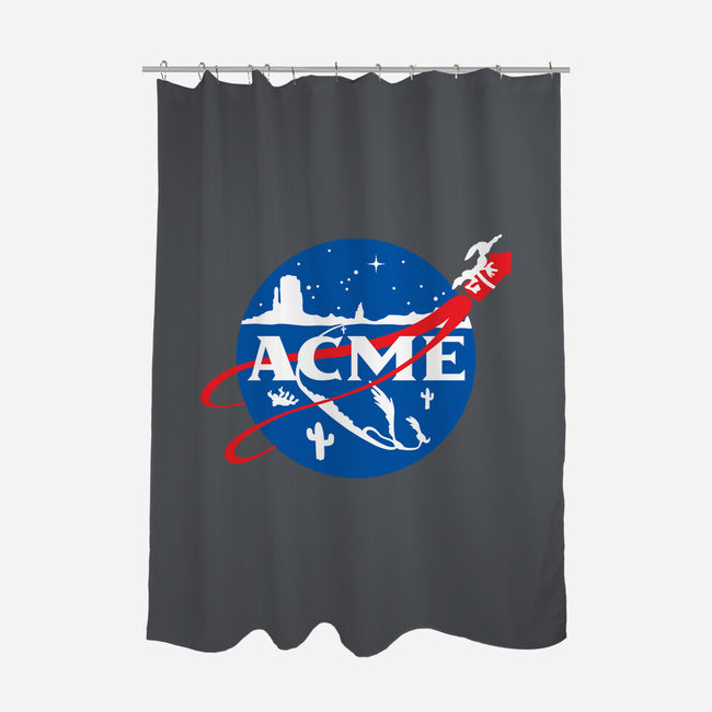 Acme Space Program-None-Polyester-Shower Curtain-mekazoo
