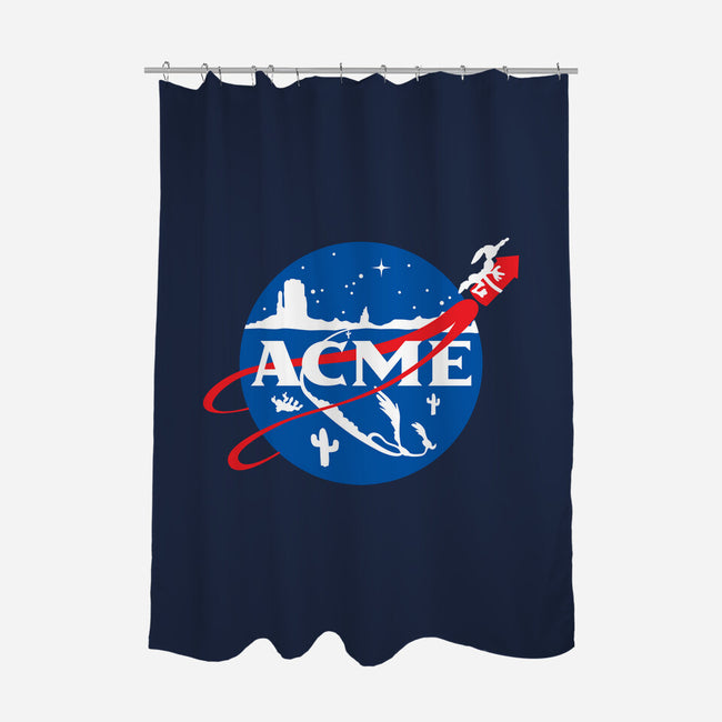 Acme Space Program-None-Polyester-Shower Curtain-mekazoo