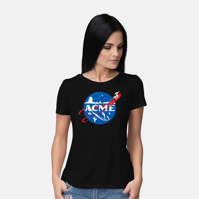Acme Space Program-Womens-Basic-Tee-mekazoo