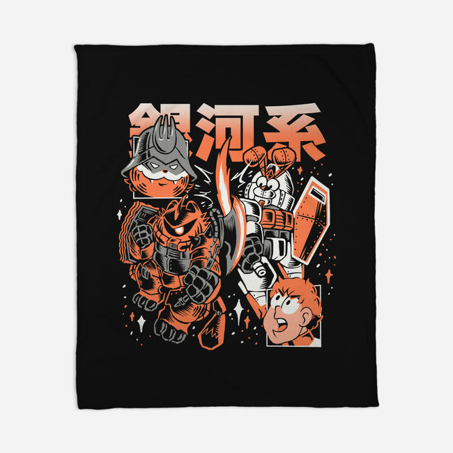 Galactic Beef-None-Fleece-Blanket-Henrique Torres