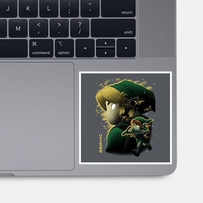 Magnetic Overlord Sumi-E-None-Glossy-Sticker-Astrobot Invention
