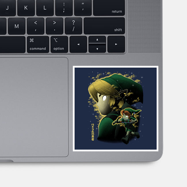 Magnetic Overlord Sumi-E-None-Glossy-Sticker-Astrobot Invention