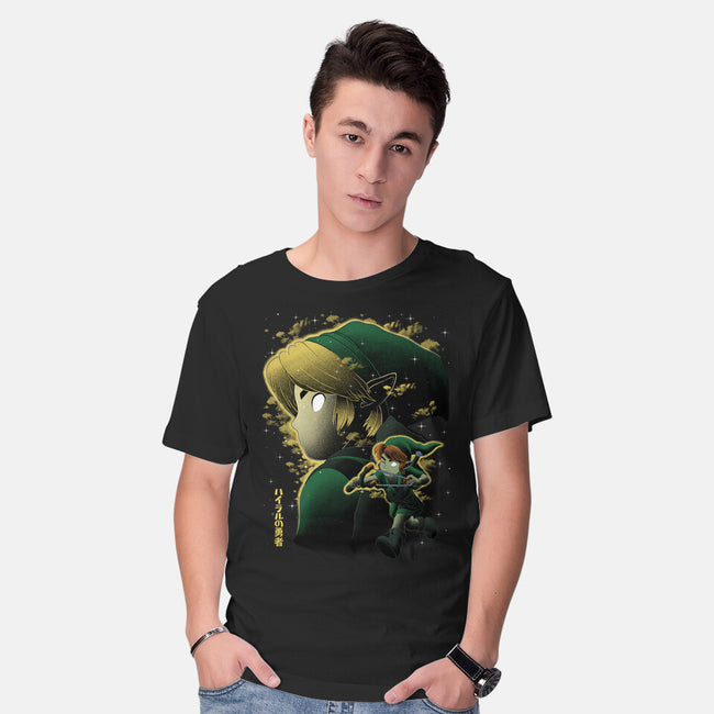 Magnetic Overlord Sumi-E-Mens-Basic-Tee-Astrobot Invention