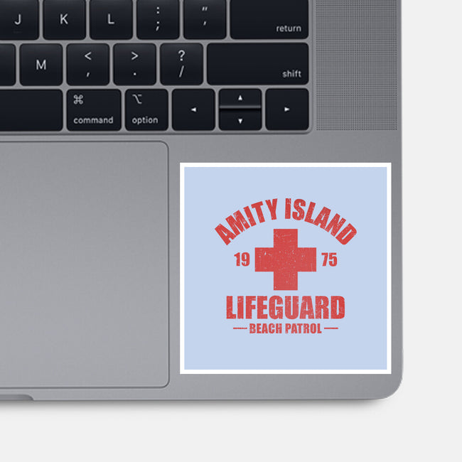 Amity Island Beach Patrol-None-Glossy-Sticker-kg07