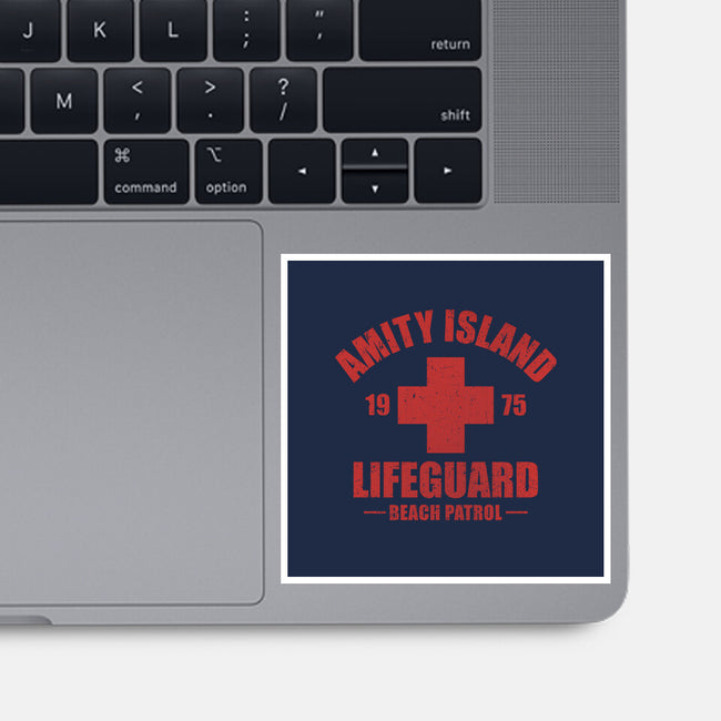 Amity Island Beach Patrol-None-Glossy-Sticker-kg07