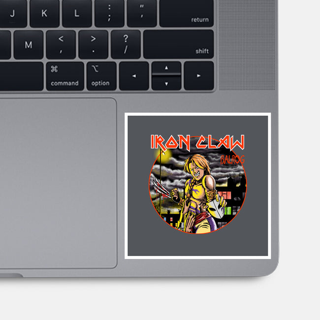 Iron Claw-None-Glossy-Sticker-joerawks