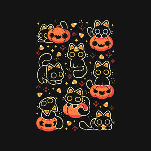 Cute Black Cats With Candy Corn