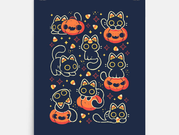 Cute Black Cats With Candy Corn