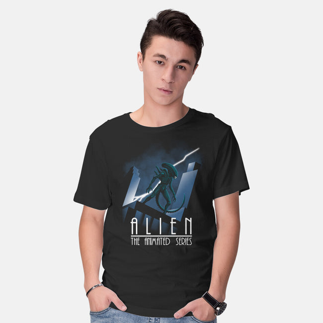 Alien The Animated Series-Mens-Basic-Tee-jasesa