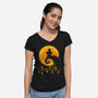The Knightmare Before Christmas-Womens-V-Neck-Tee-erion_designs