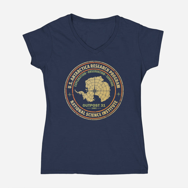Exploration Observation Survival-Womens-V-Neck-Tee-kg07