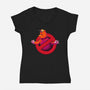 Forbidden Buddy-Womens-V-Neck-Tee-Samuel