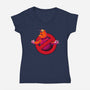 Forbidden Buddy-Womens-V-Neck-Tee-Samuel