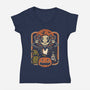 Retro Jack-Womens-V-Neck-Tee-jrberger