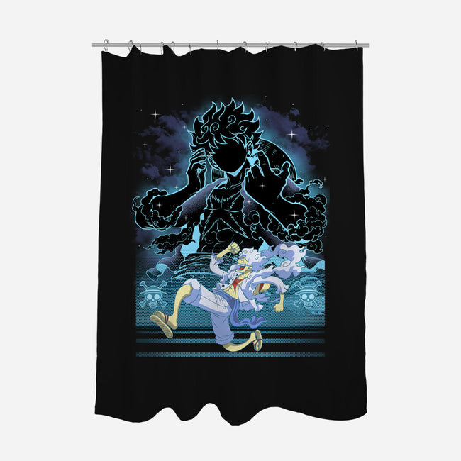Straw Hat Captain Shadow-None-Polyester-Shower Curtain-Astrobot Invention
