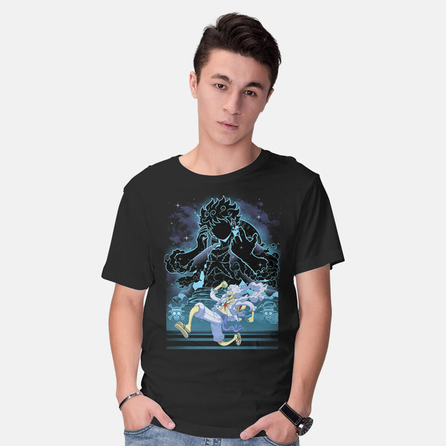 Straw Hat Captain Shadow-Mens-Basic-Tee-Astrobot Invention
