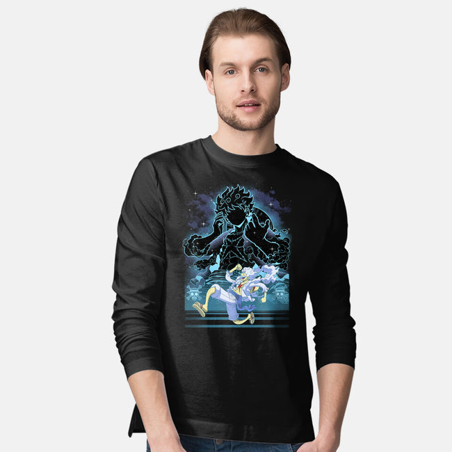 Straw Hat Captain Shadow-Mens-Long Sleeved-Tee-Astrobot Invention