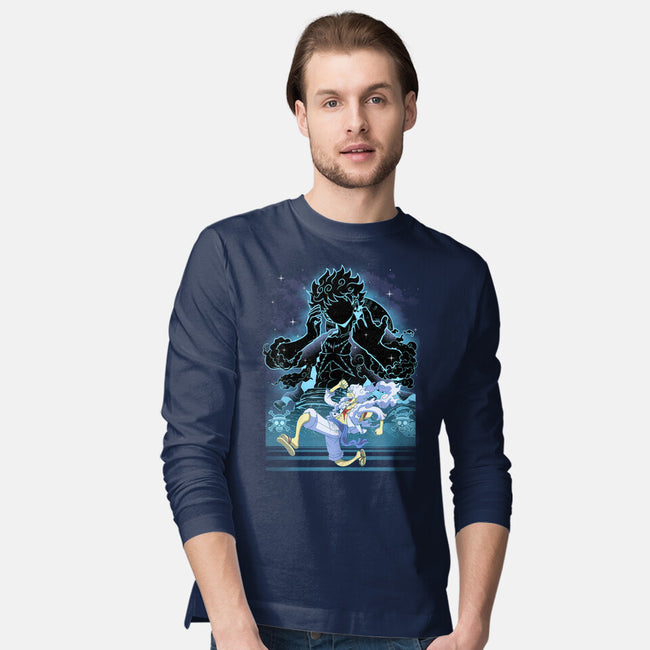 Straw Hat Captain Shadow-Mens-Long Sleeved-Tee-Astrobot Invention